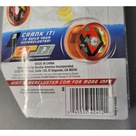 Hyper Cluster Yo-Yo Skin Pack Rolling Stamina Build and Customize Ban Dai Purple - Picture 11 of 12